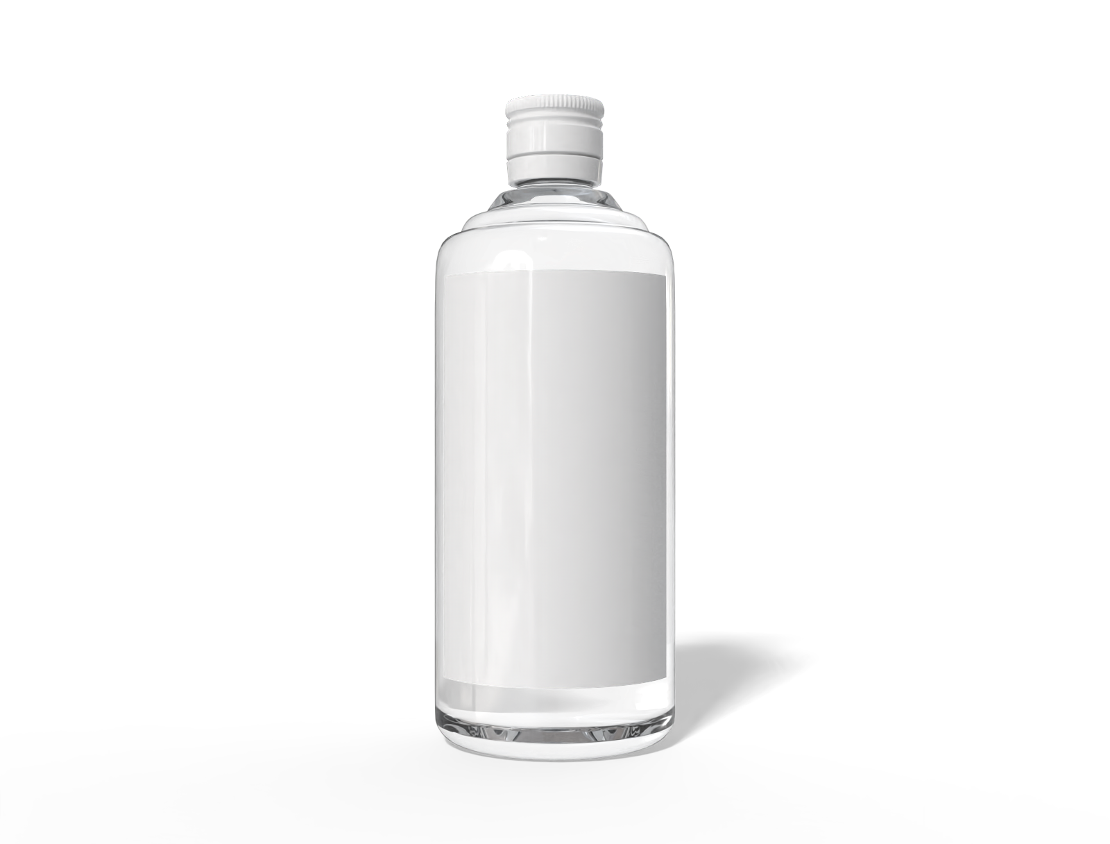 Bottles ceramic product label — Glossy glass