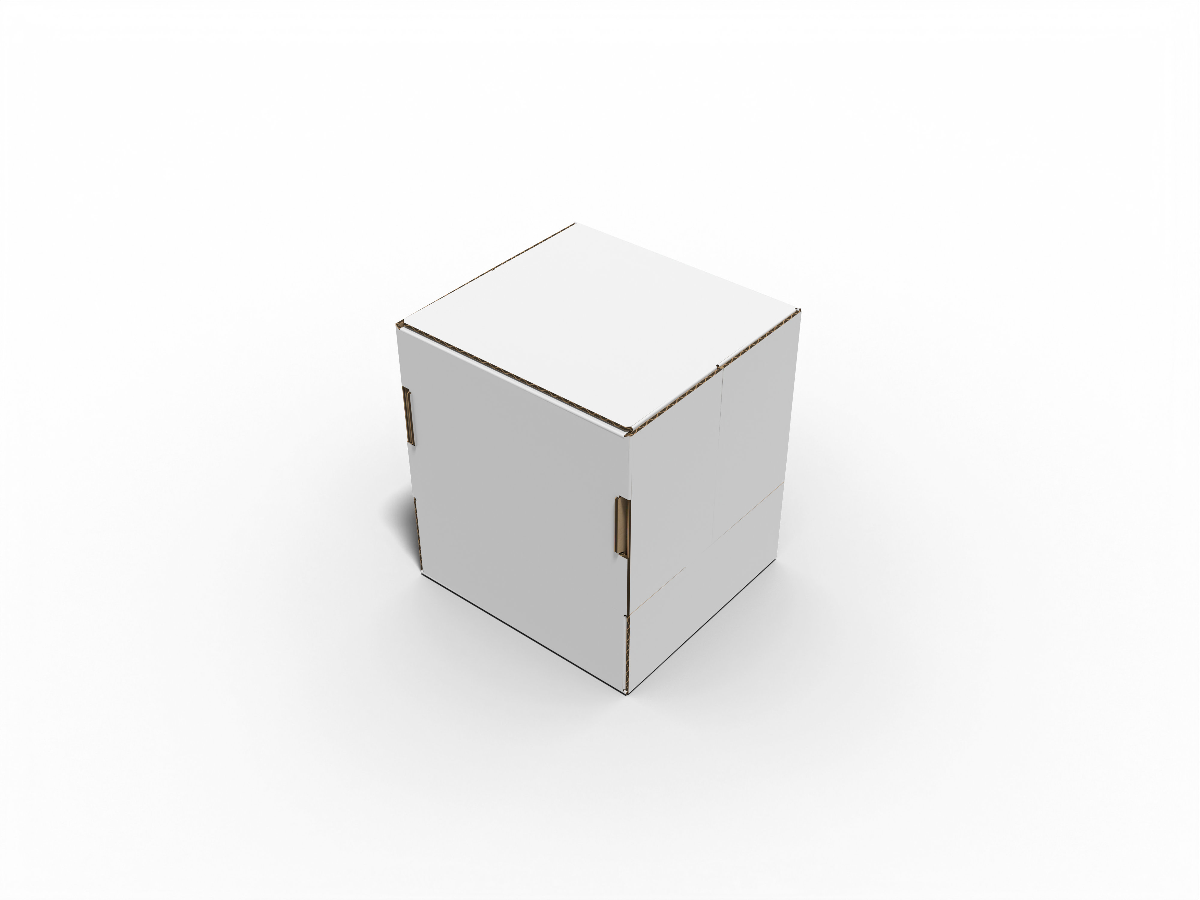 Mortise lock folio flip box — Corrugated board
