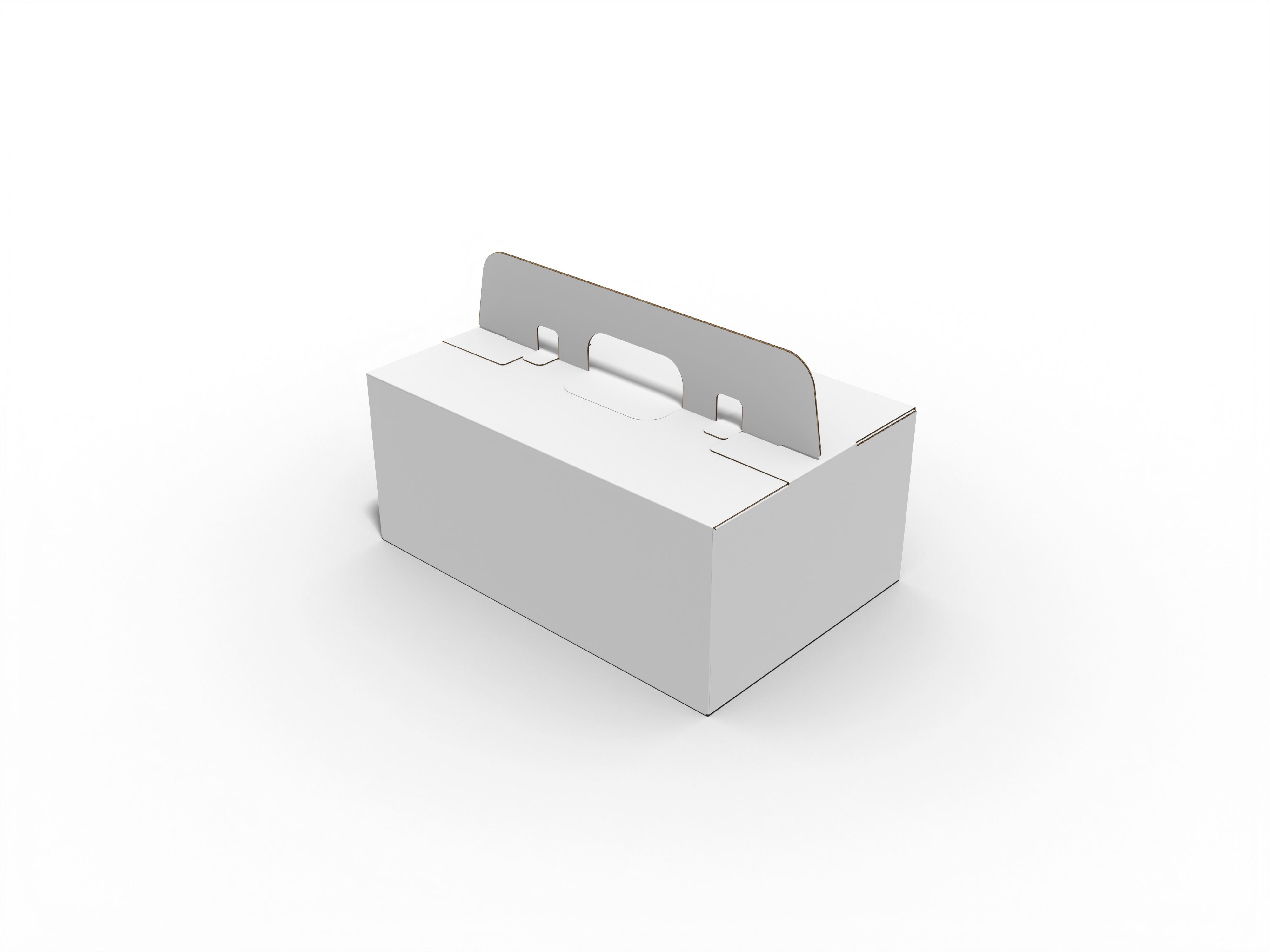 Folding box 6 grid handle box — Corrugated board