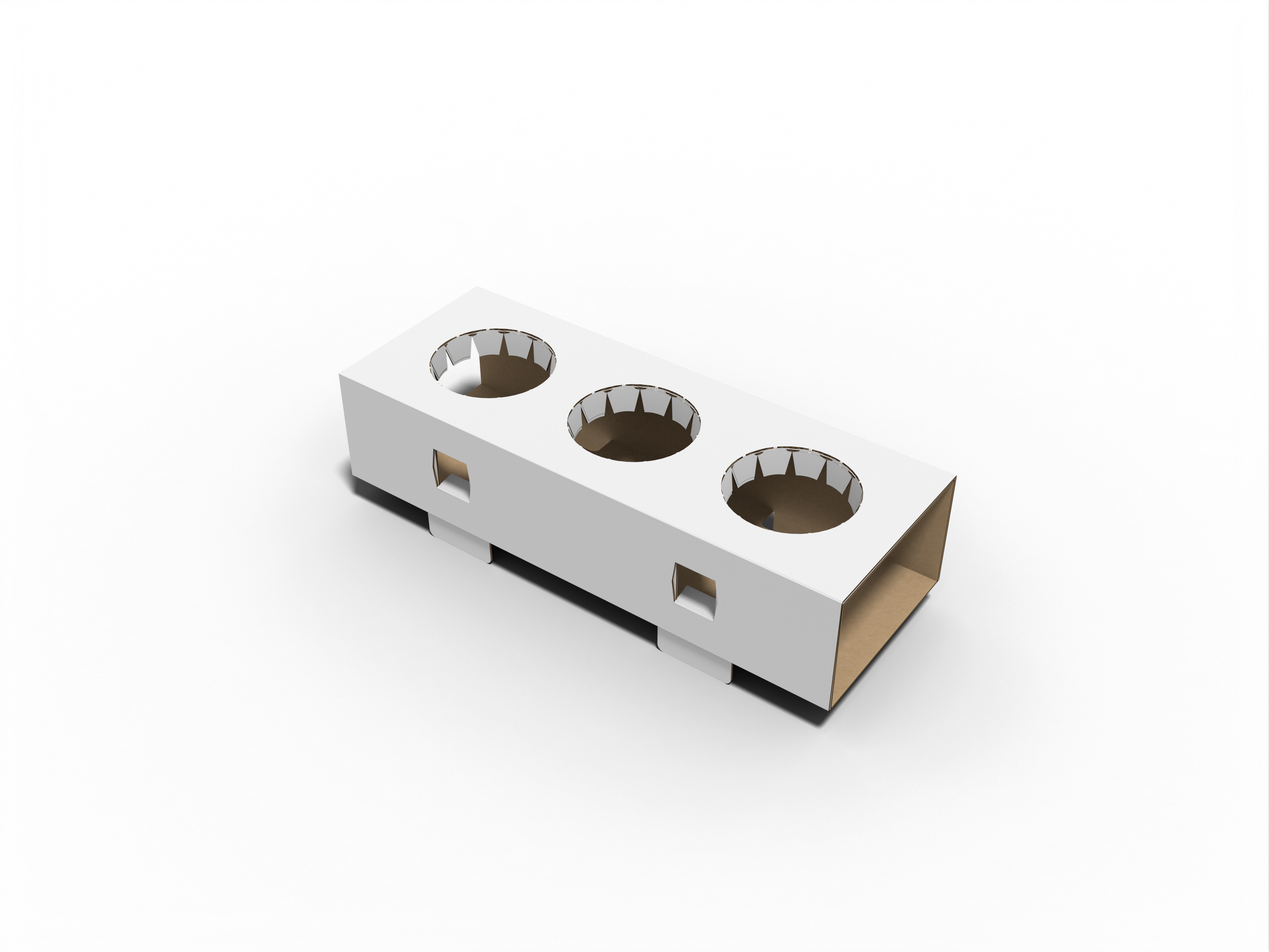 Bottle inserts 3 pack — Corrugated board
