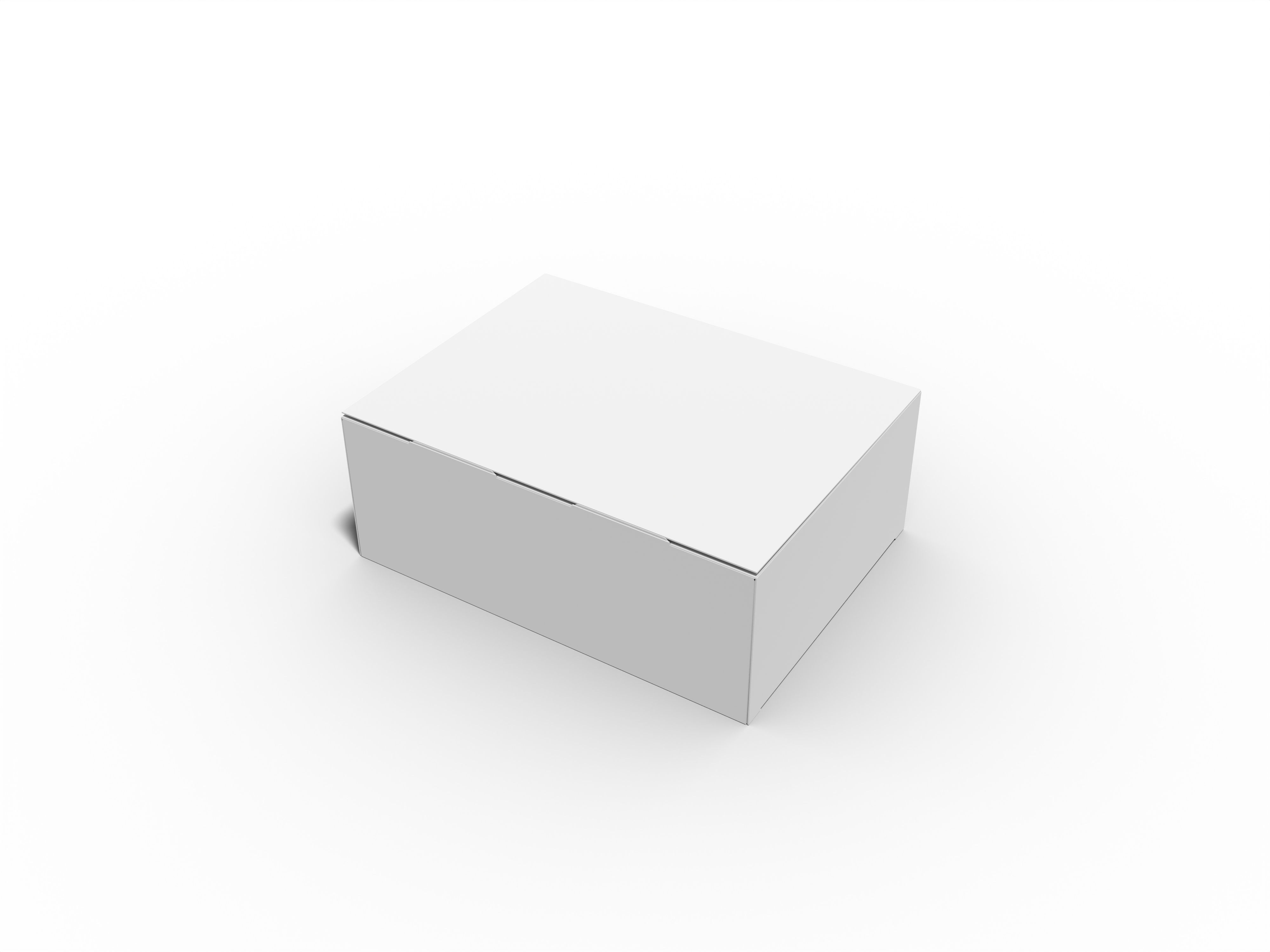Tuck end box paper — White paperboard