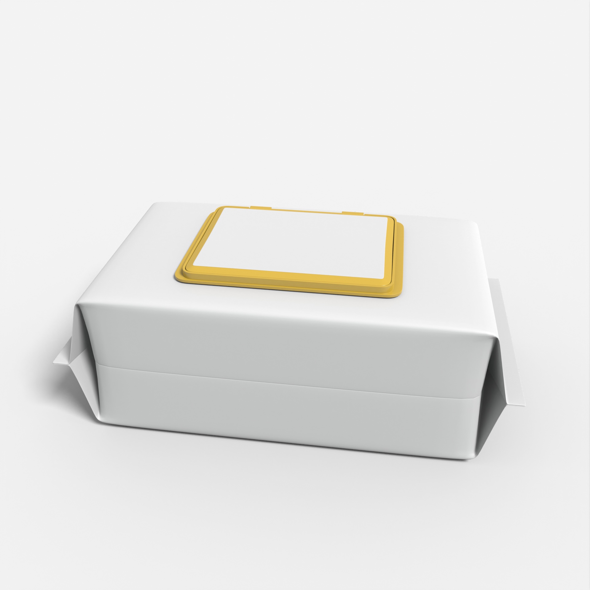 Wet wipes packaging — Glossy plastic
