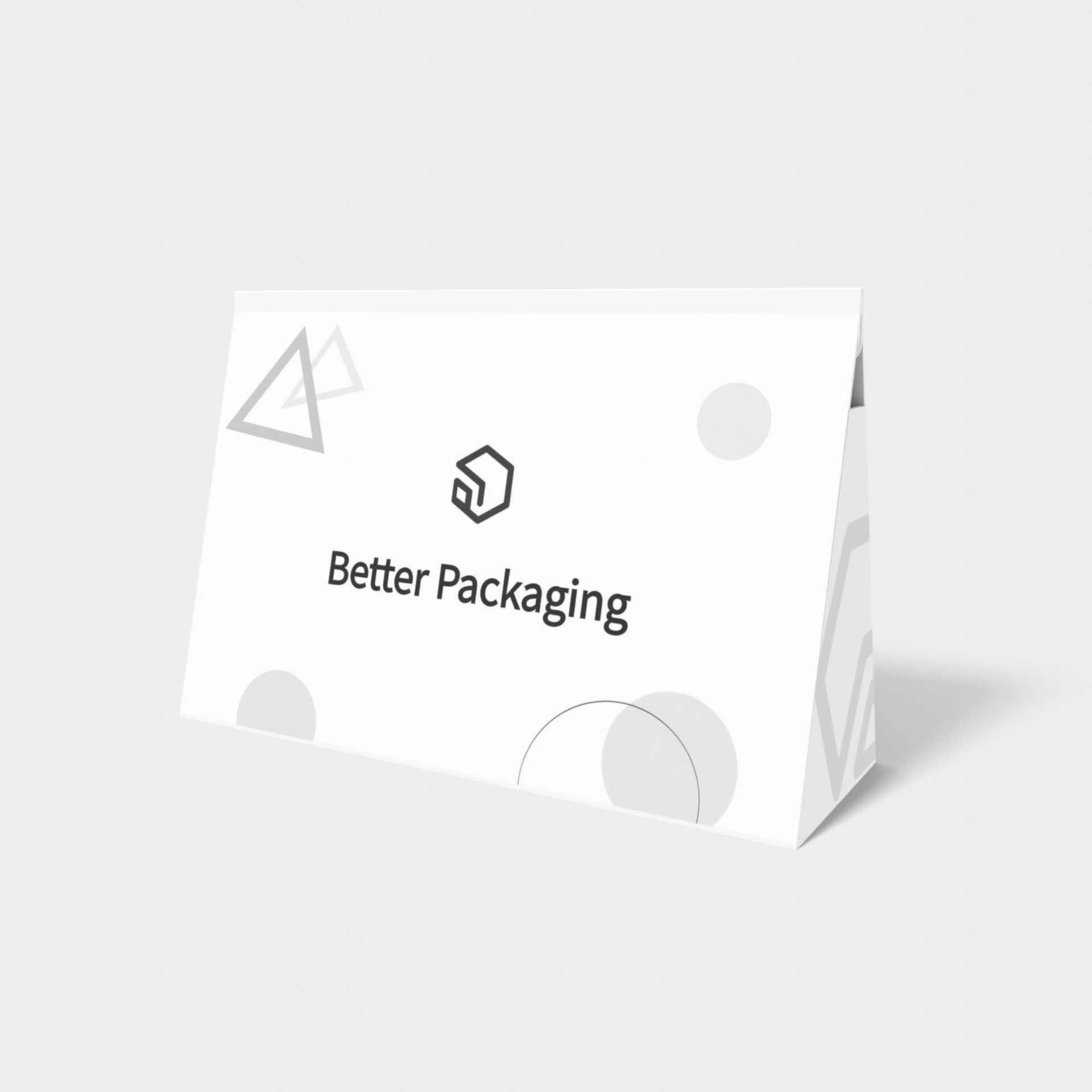 Triangle cardboard boxes polygonal paper — White paperboard