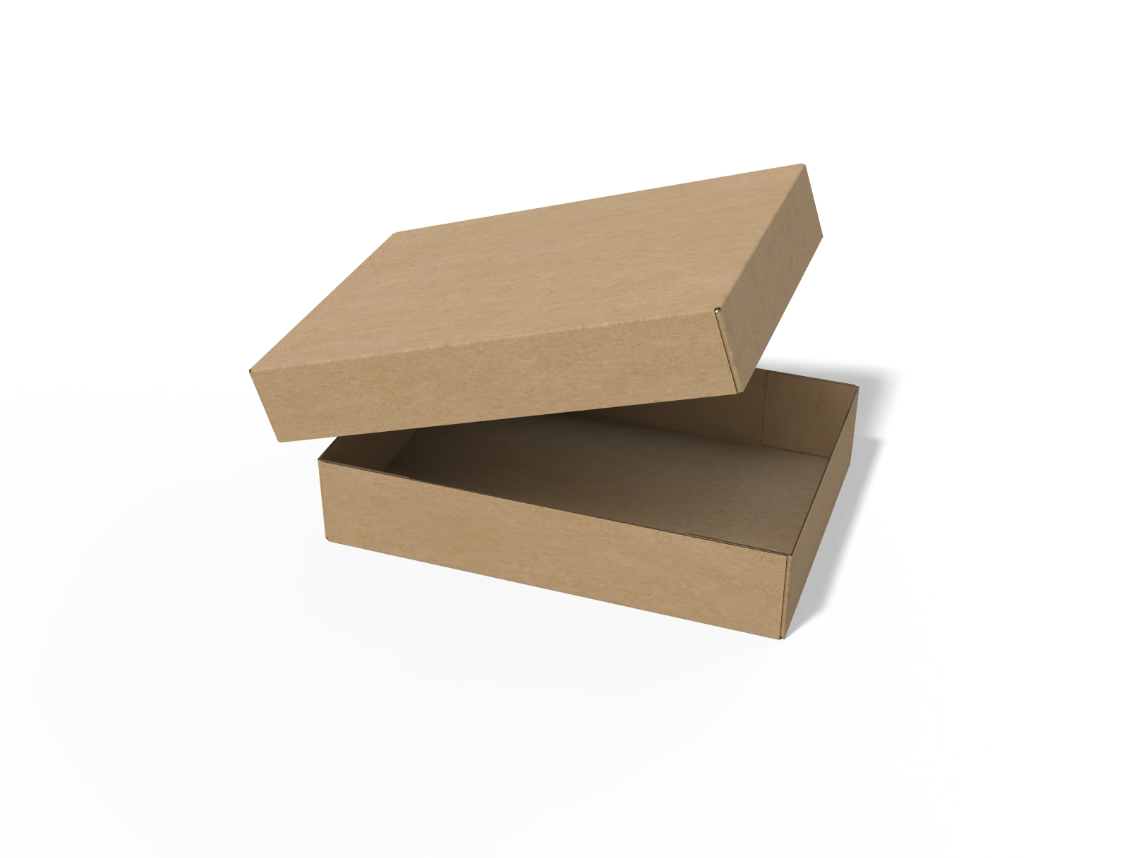 Corrugated boxes with lid open-bottom with lids — E-flute corrugated board