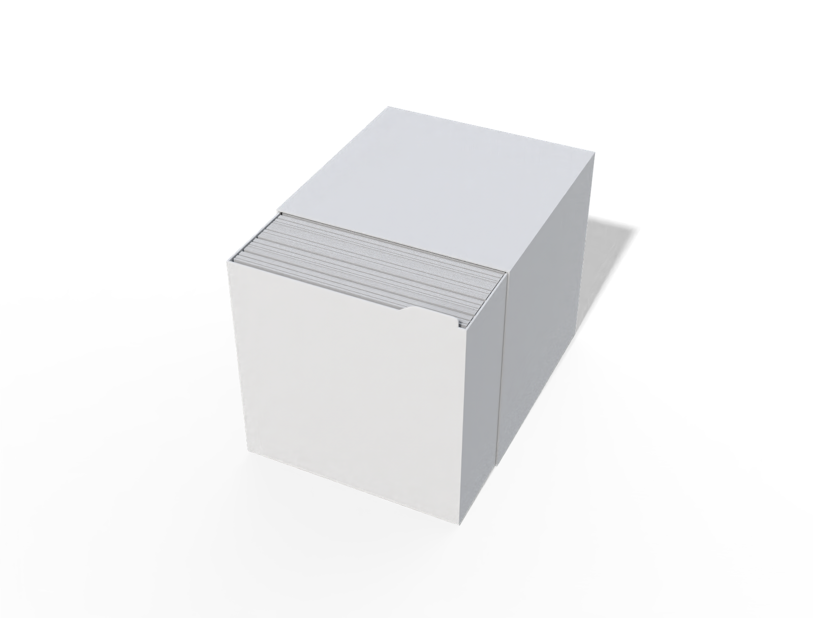 Tea sleeve box — White paperboard