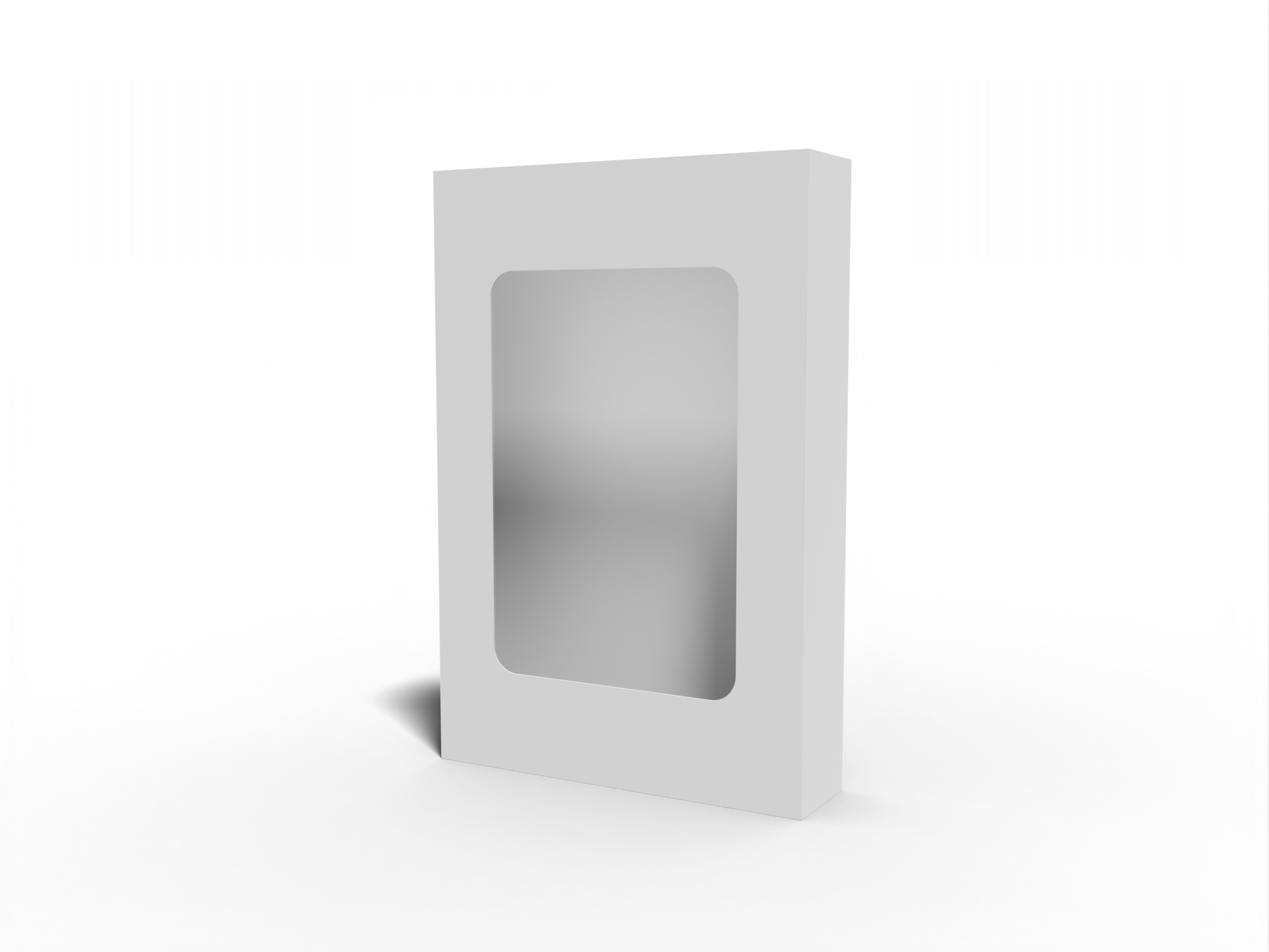 Sleeve with window box — White paperboard