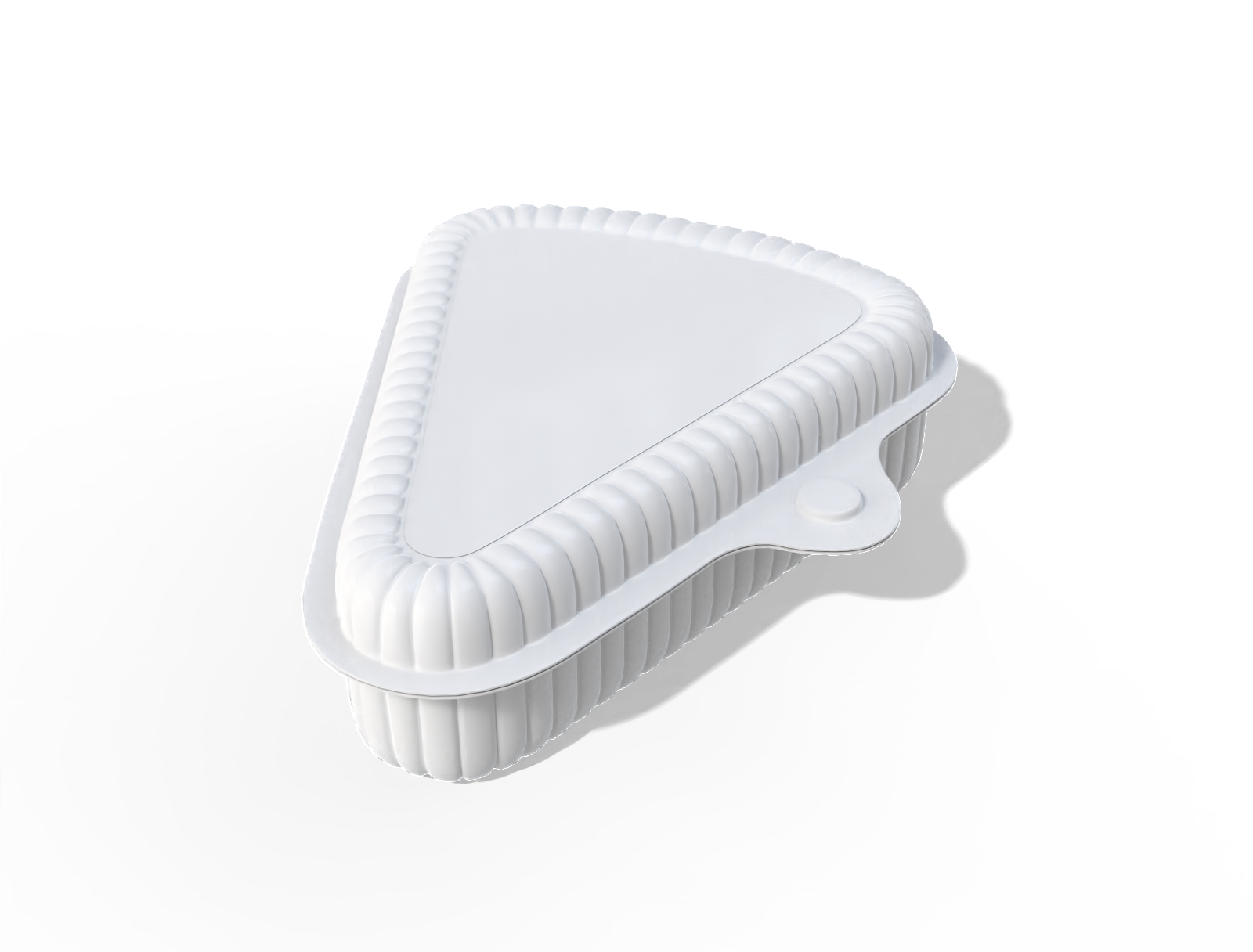 Triangle food box — Glossy plastic