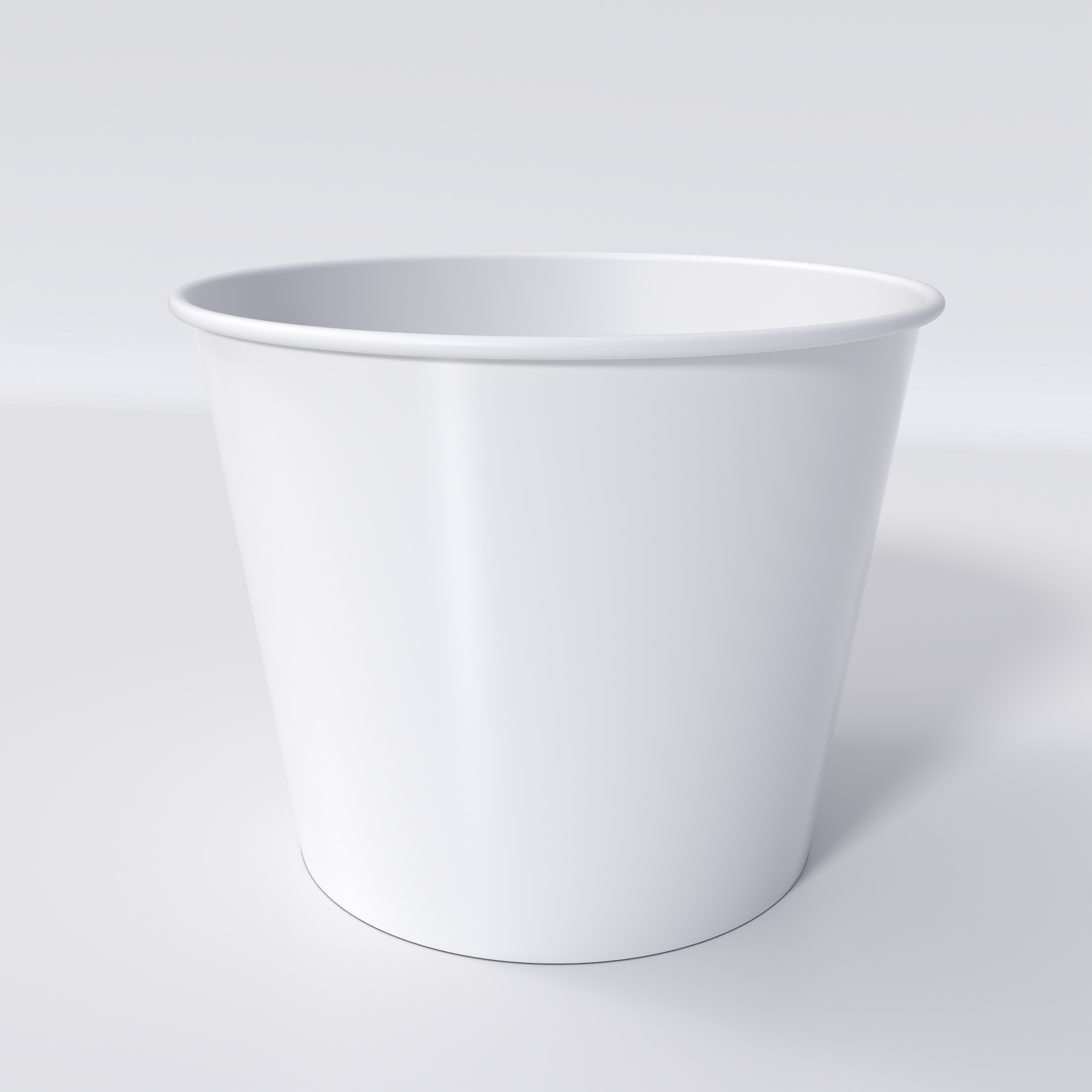 Paoer chicken bucket disposable cup food bucket — White paperboard
