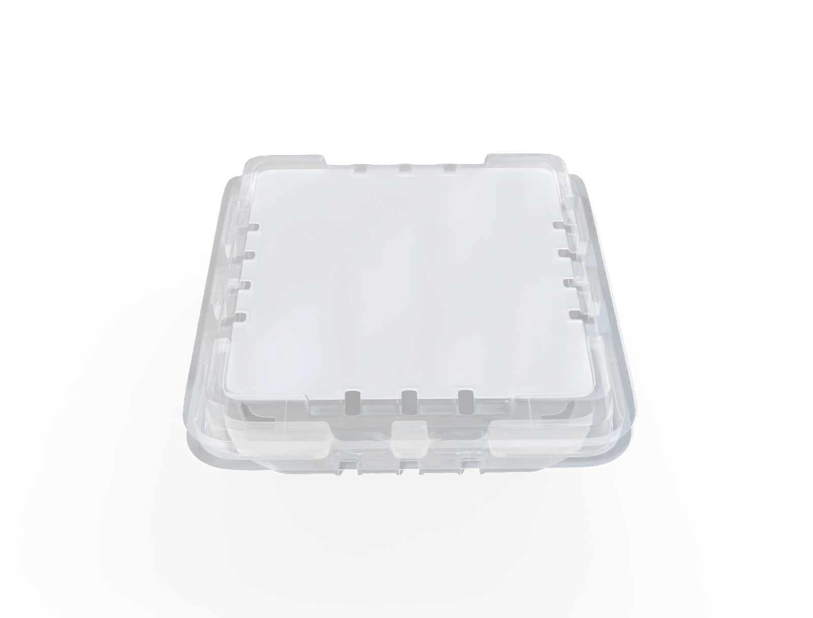 Clear plastic box — Clear glossy plastic