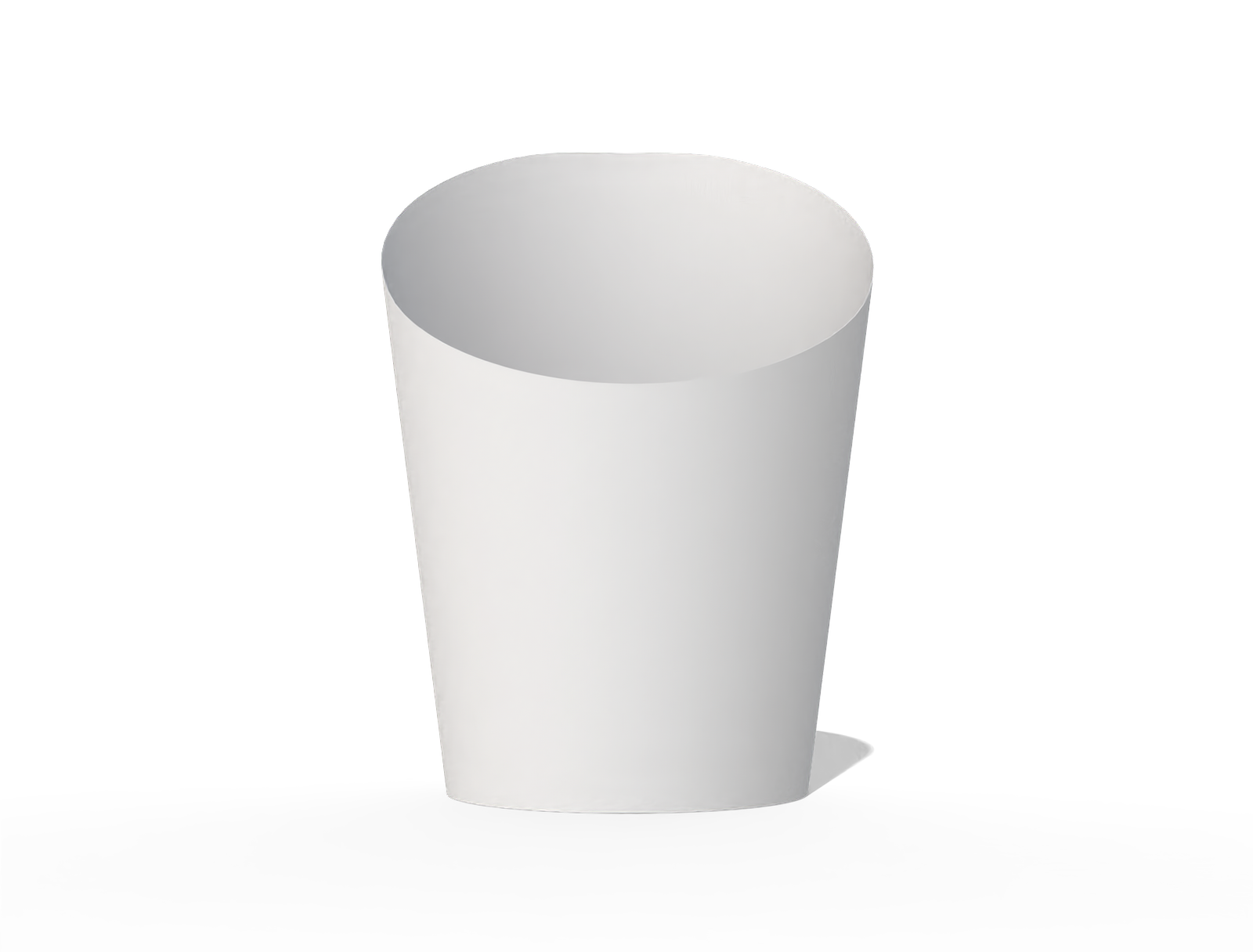 Kraft paper cup french fries paper — White paperboard