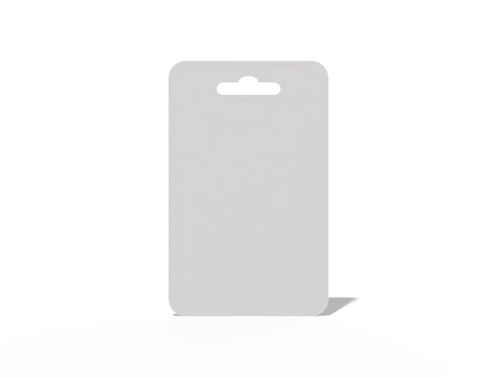 Rectangular gift card — White paperboard