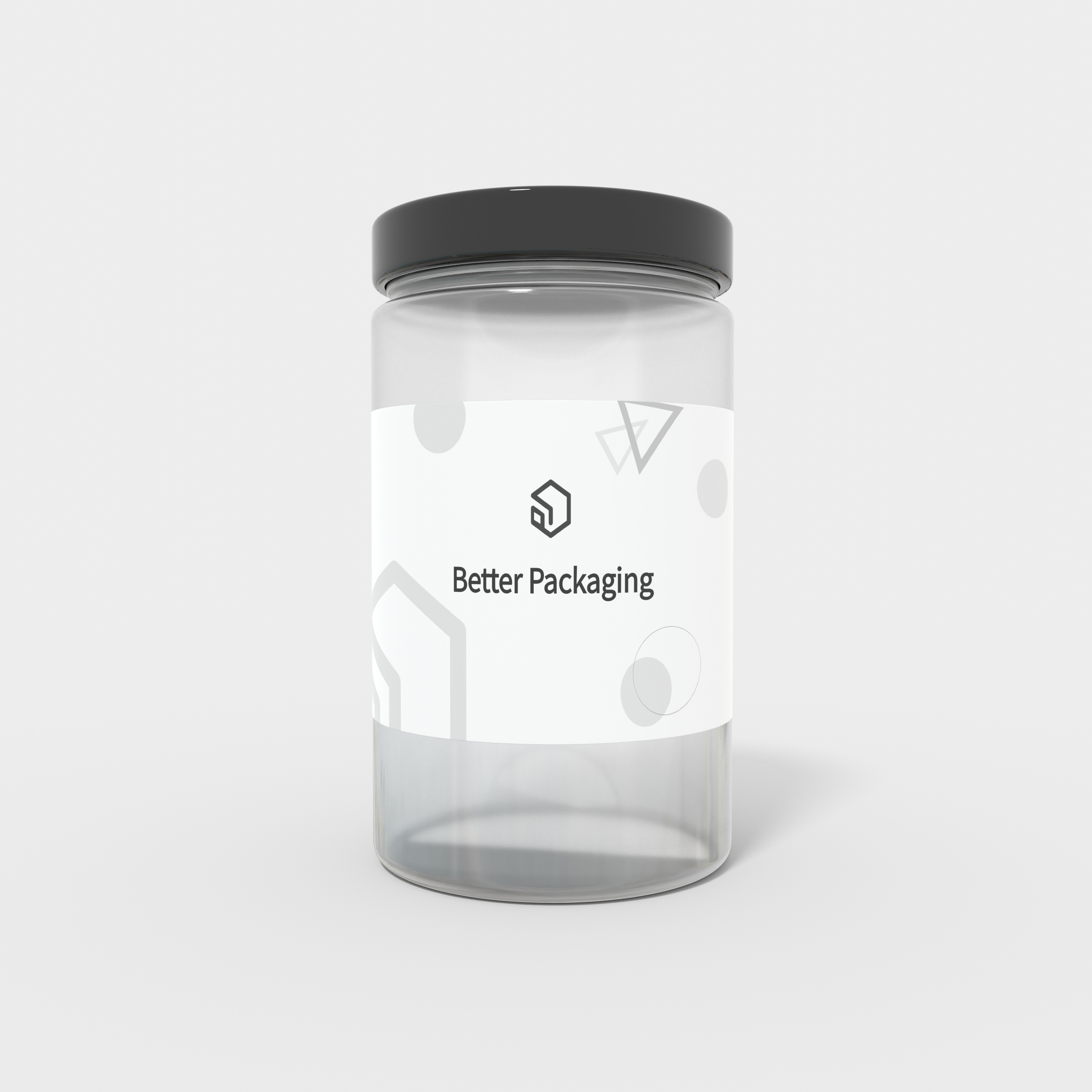 Bottles jars — Glossy plastic