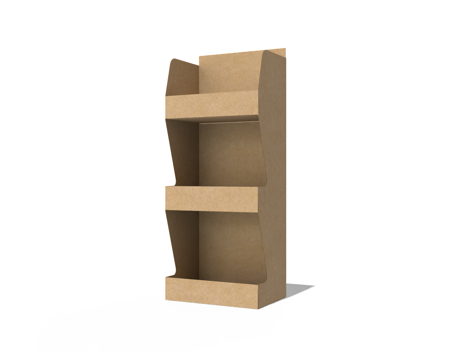 3-tier product display stand — Corrugated board