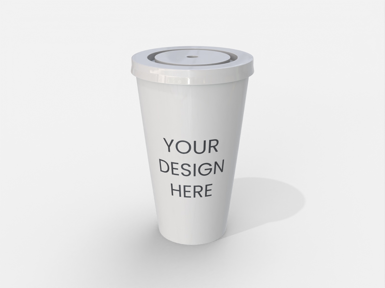 Plastic cup — Glossy plastic