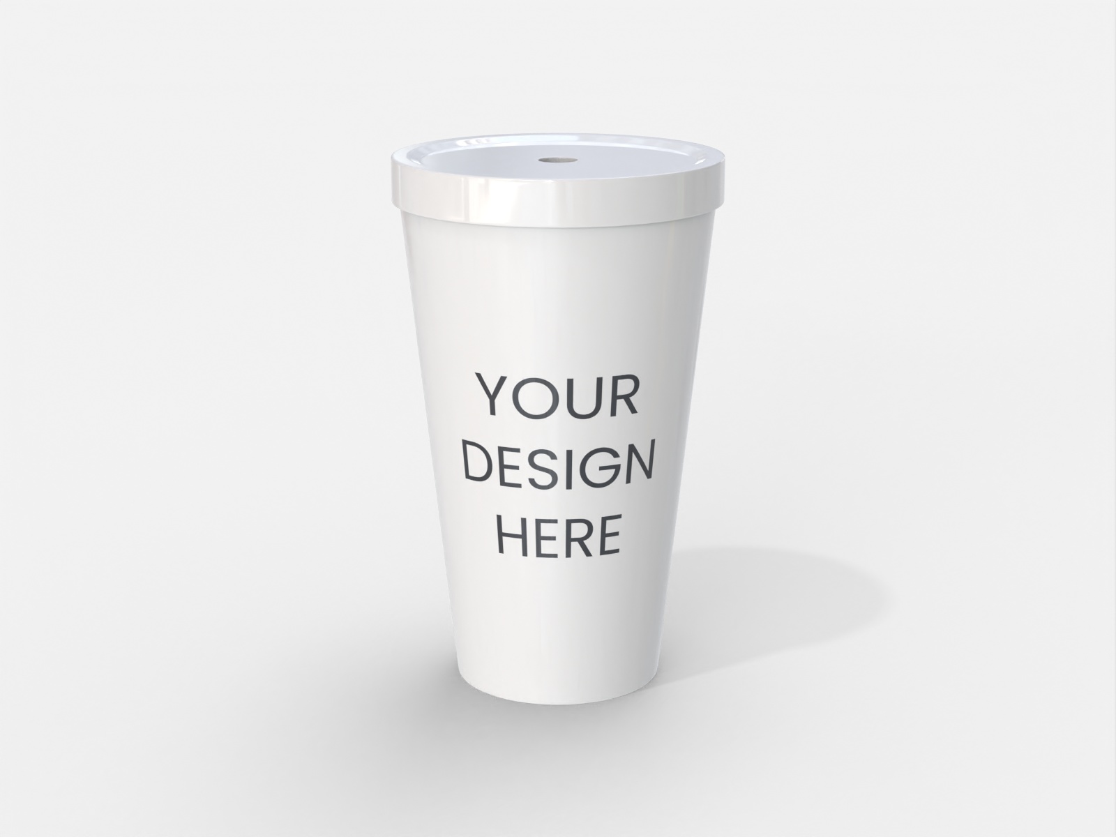 Plastic cup — Glossy plastic
