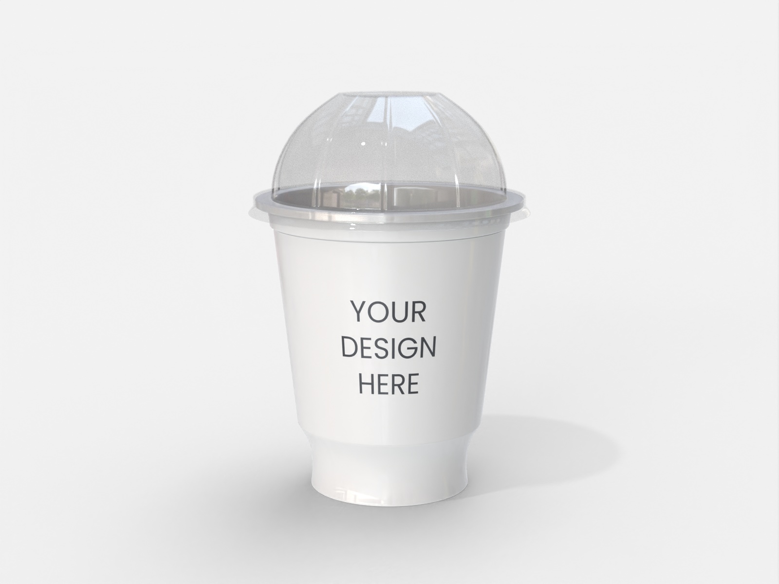 Cups ice cream cup plastic — Glossy plastic