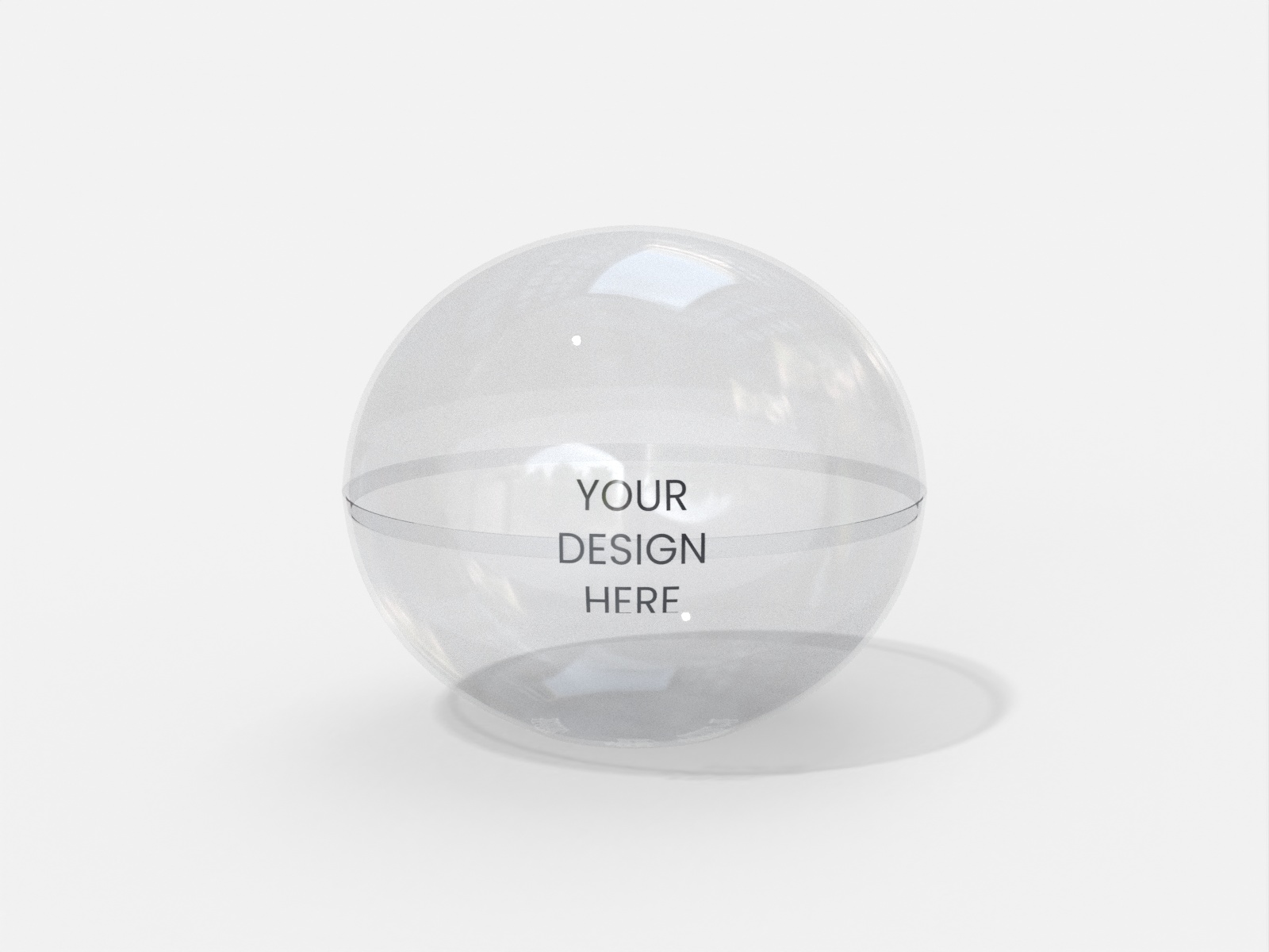 Plastic bowls container — Glossy plastic