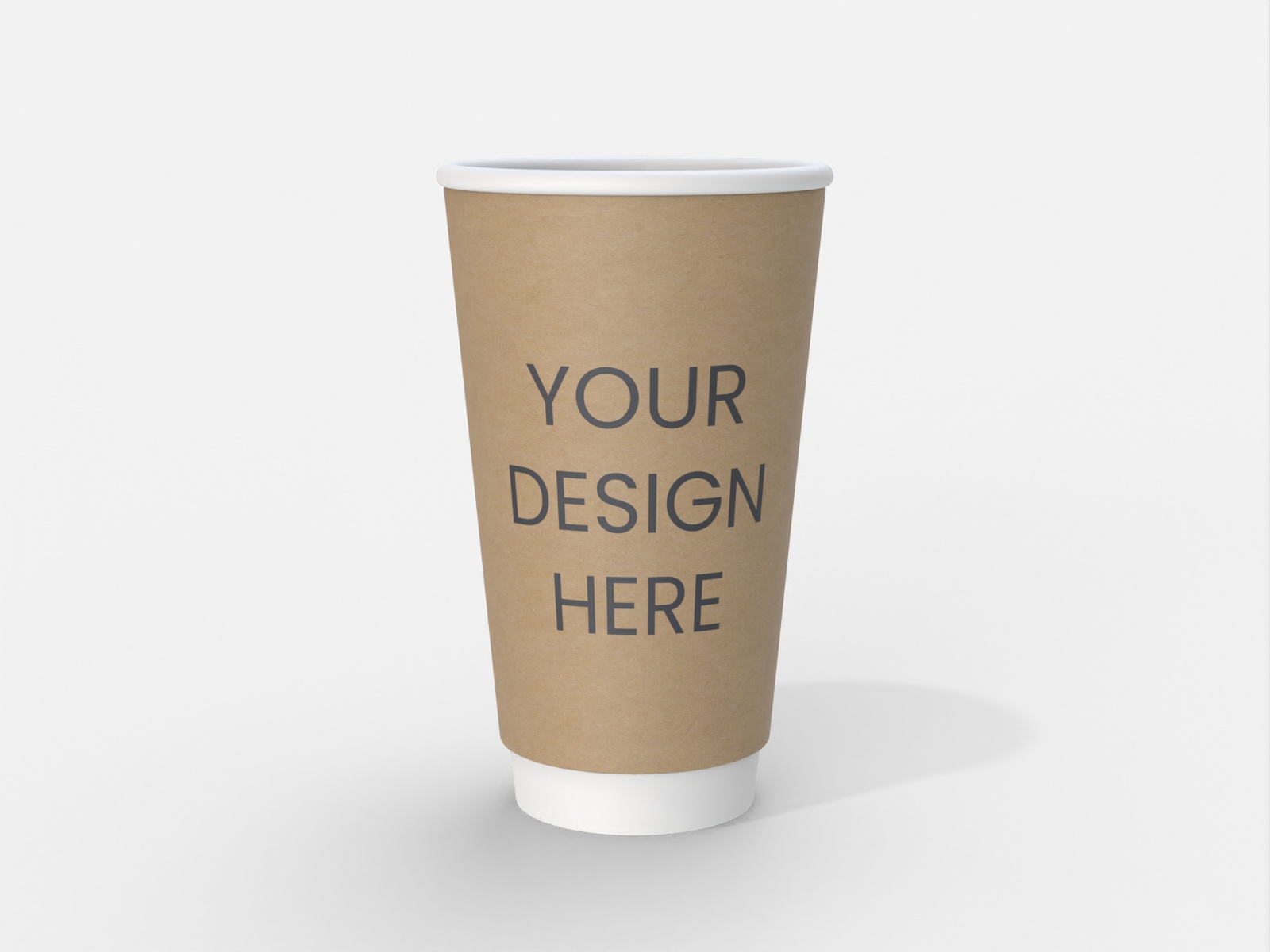 Paper coffee cup — Kraft
