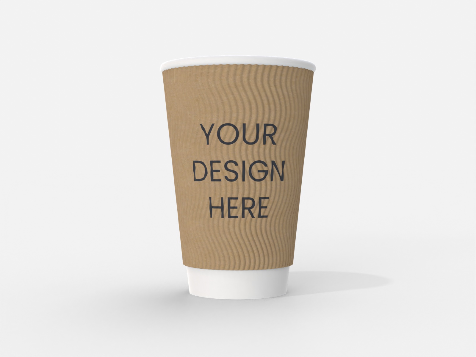 Paper coffee cup — Kraft