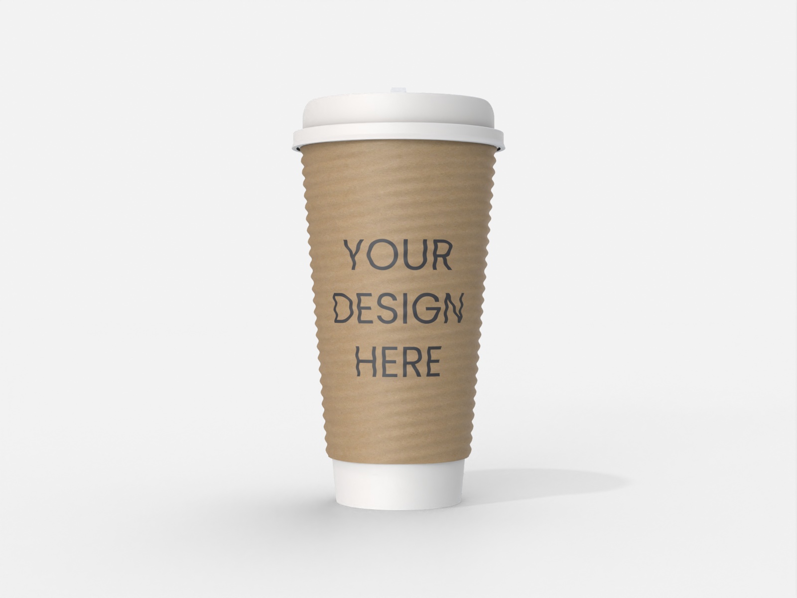 Paper coffee cup — Kraft