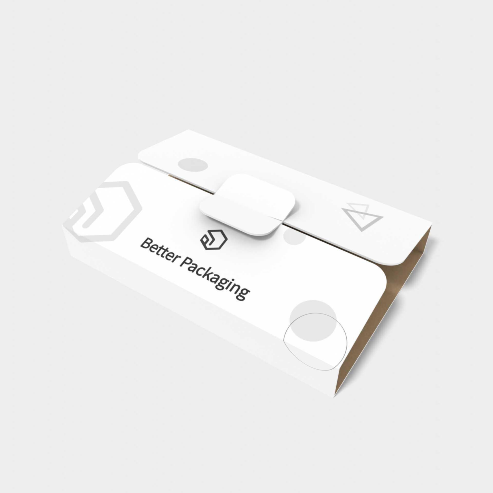 Handshake sleeve — White paperboard