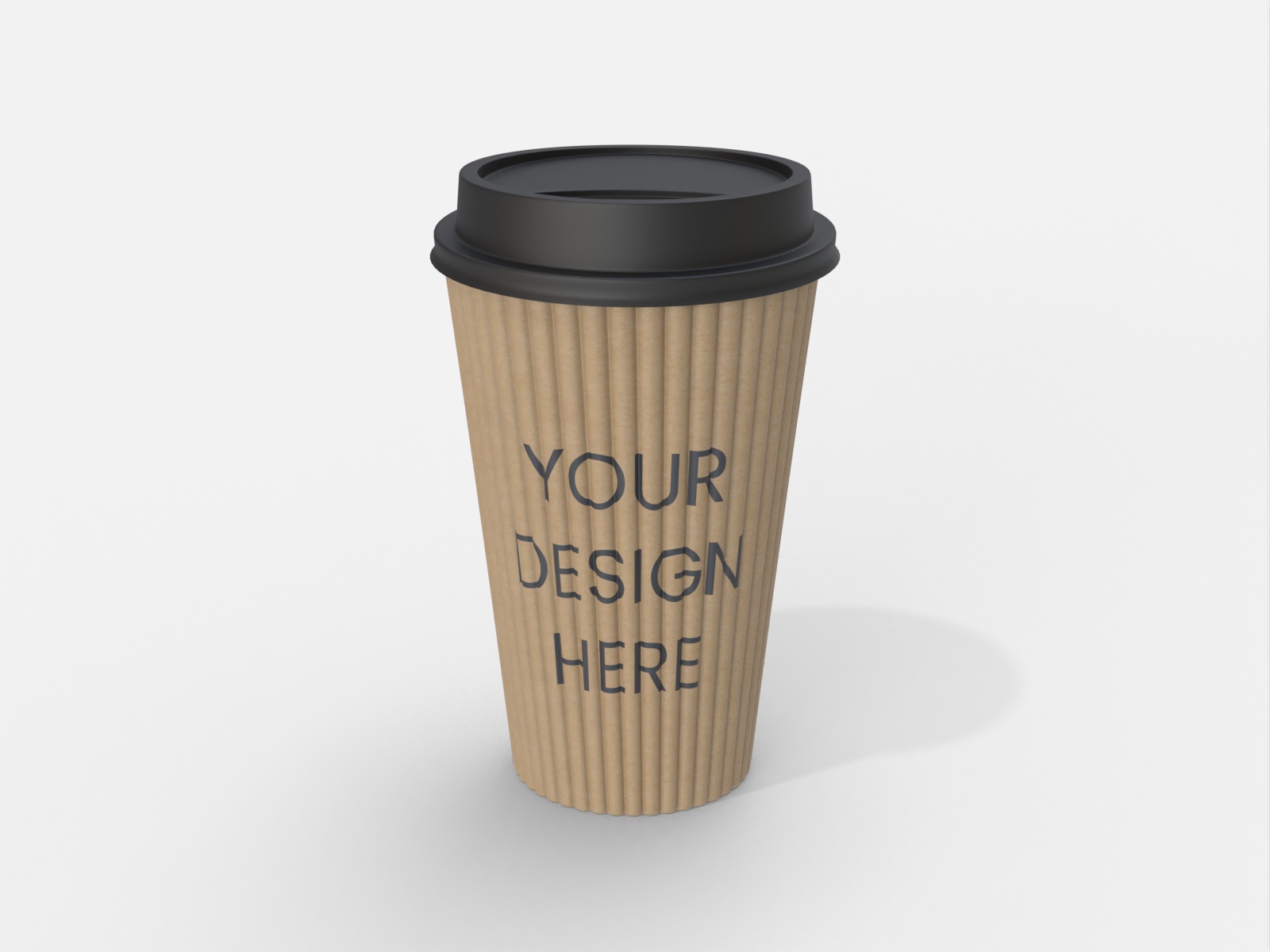 Paper coffee cup — Kraft