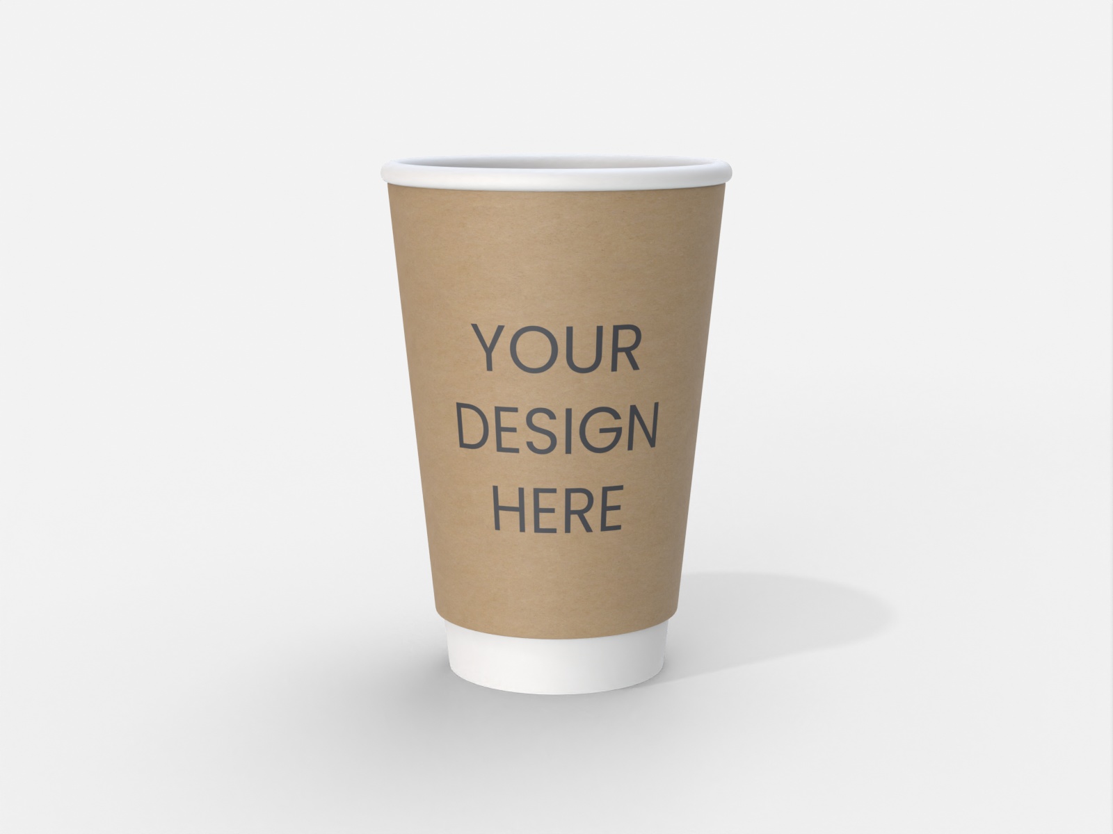 Paper coffee cup — Kraft