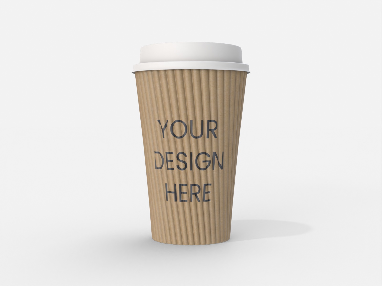 Coffee cup cafe paper cup — Kraft