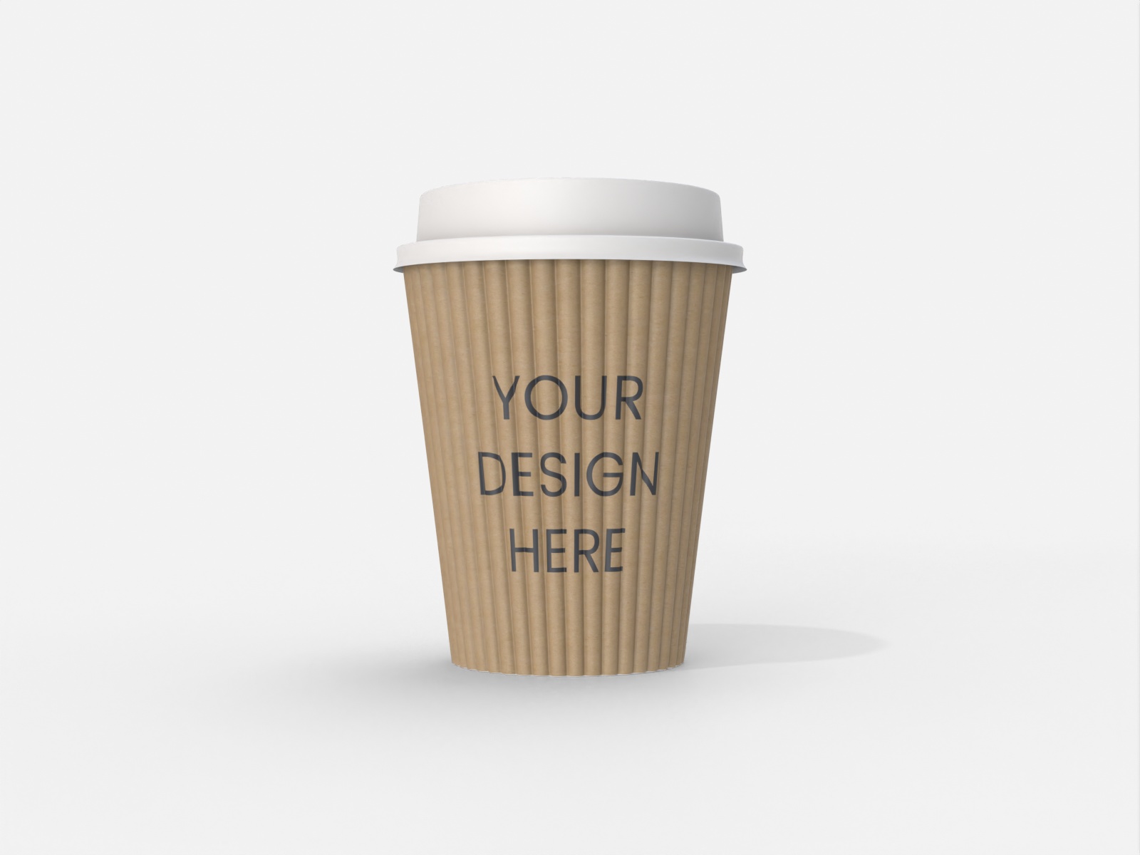 Coffee cup cafe paper cup — Kraft
