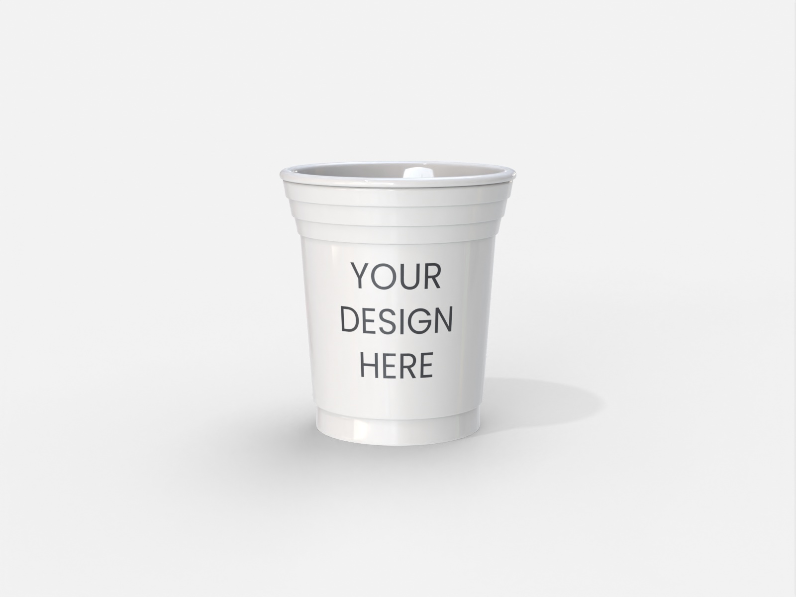 Disposable plastic cup — Glossy plastic