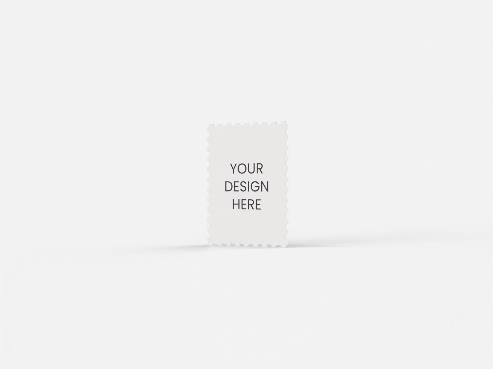Paper postmarks — White paperboard