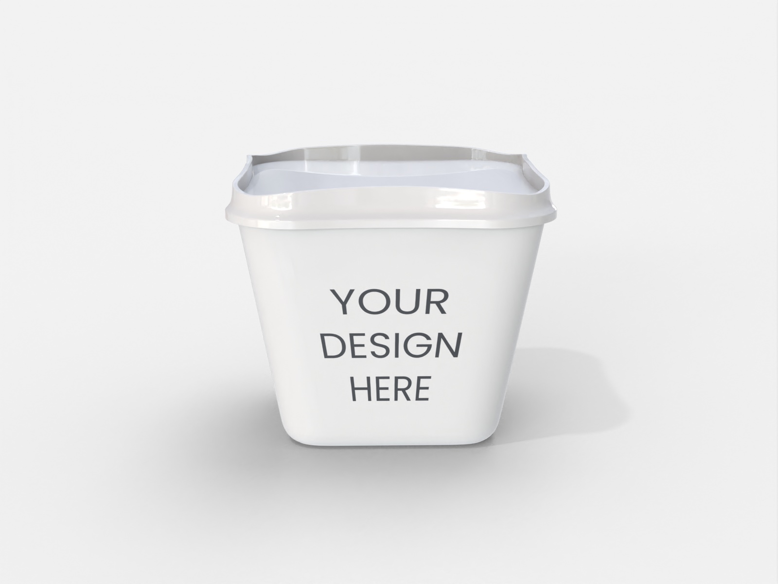 Ice cream cups plastic — Glossy plastic