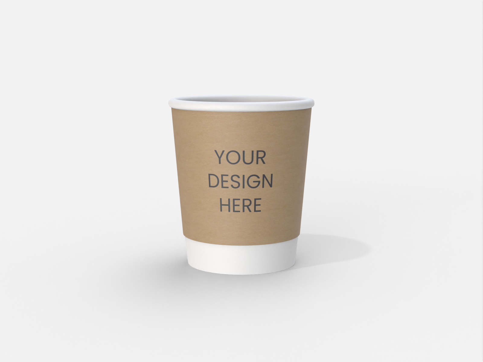 Paper coffee cup — Kraft