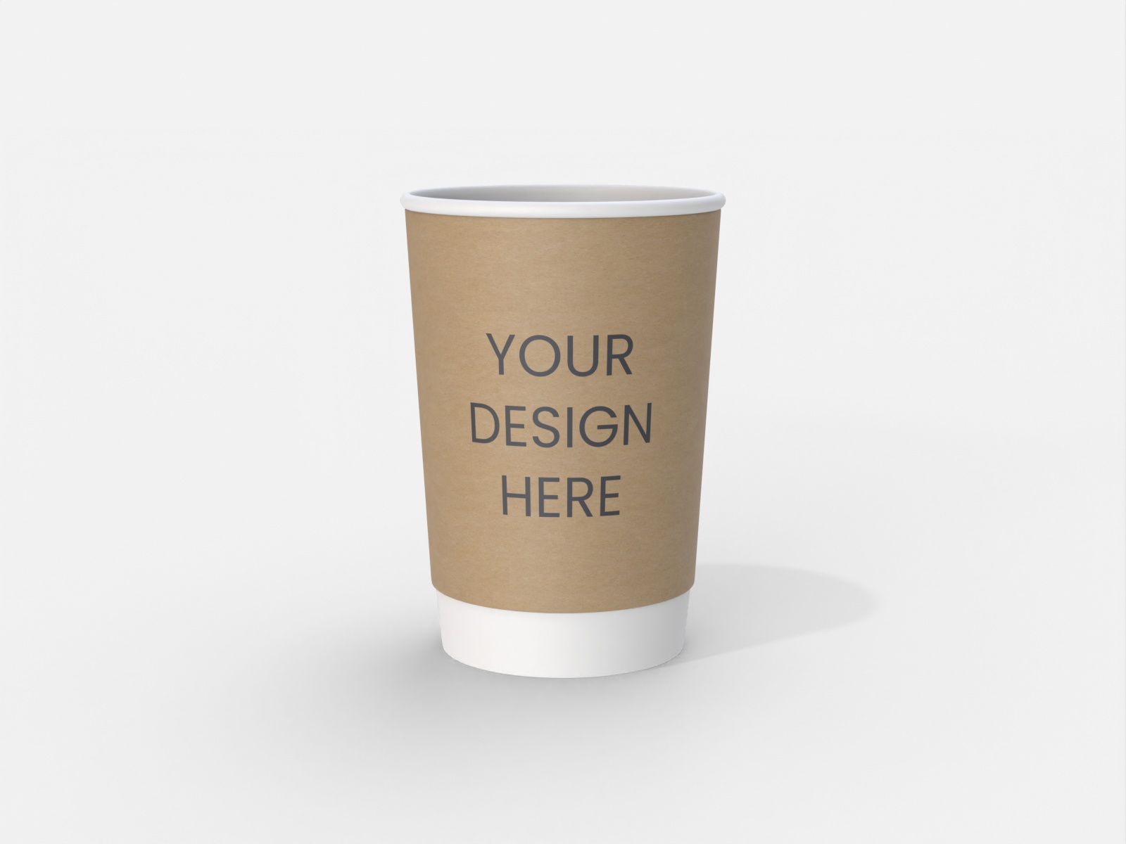 Paper coffee cup — Kraft