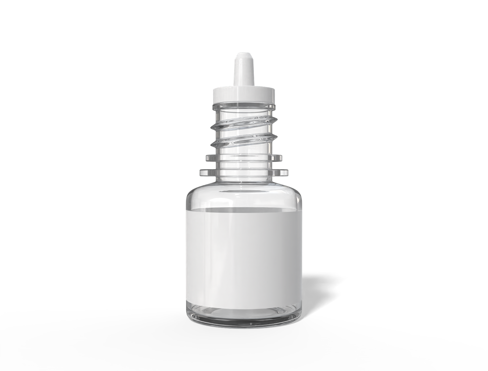 5ml clear dropper bottle — Glossy plastic