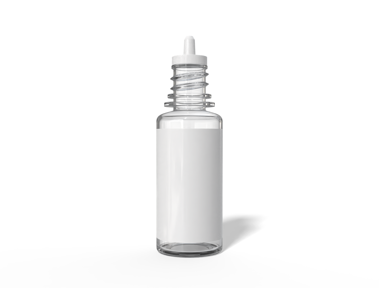 10ml clear dropper bottle — Glossy plastic