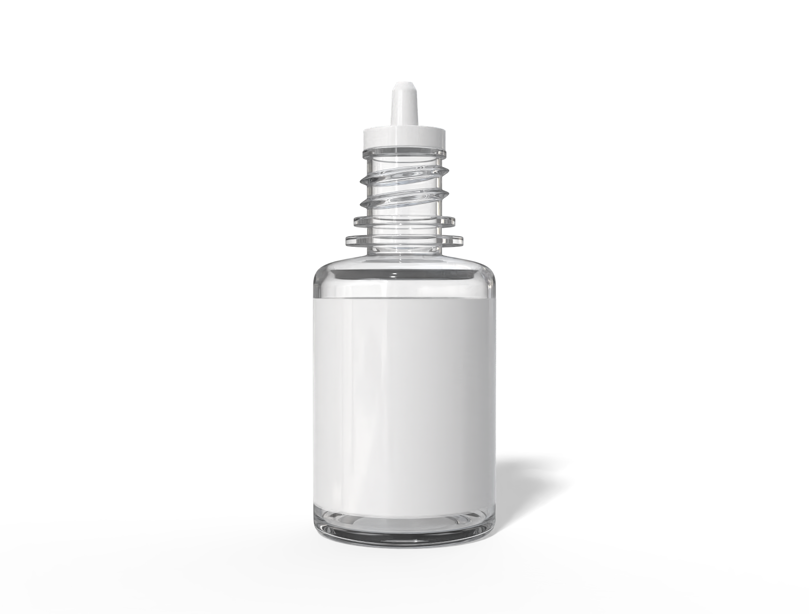 8ml clear dropper bottle — Glossy plastic