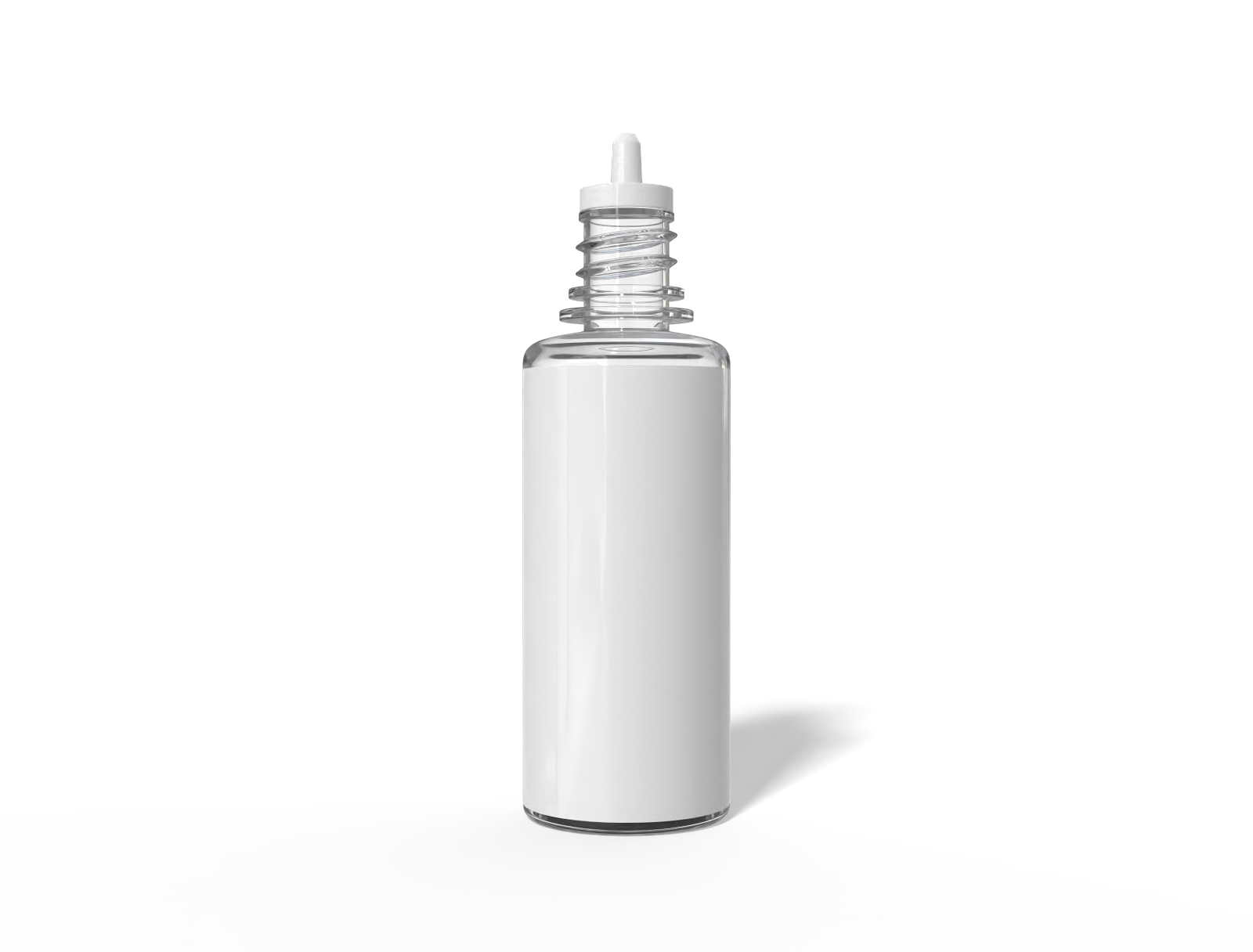 8ml clear dropper bottle — Glossy plastic