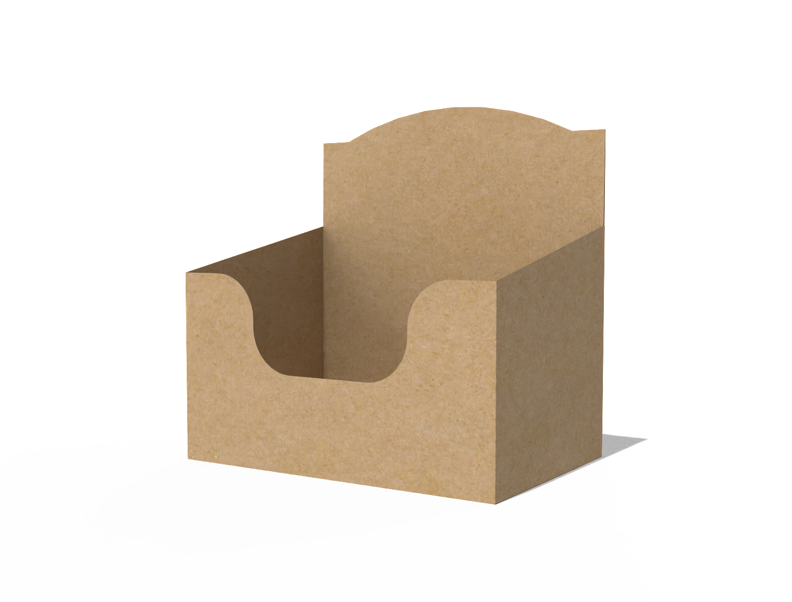 Display box packaging — E-flute corrugated board