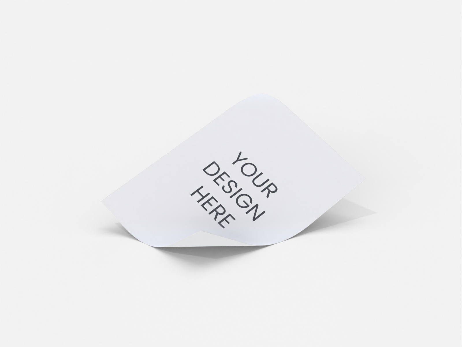 A4 size flyer poster — White paperboard