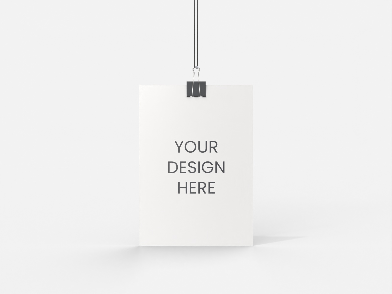 A4 hanging poster — White paperboard