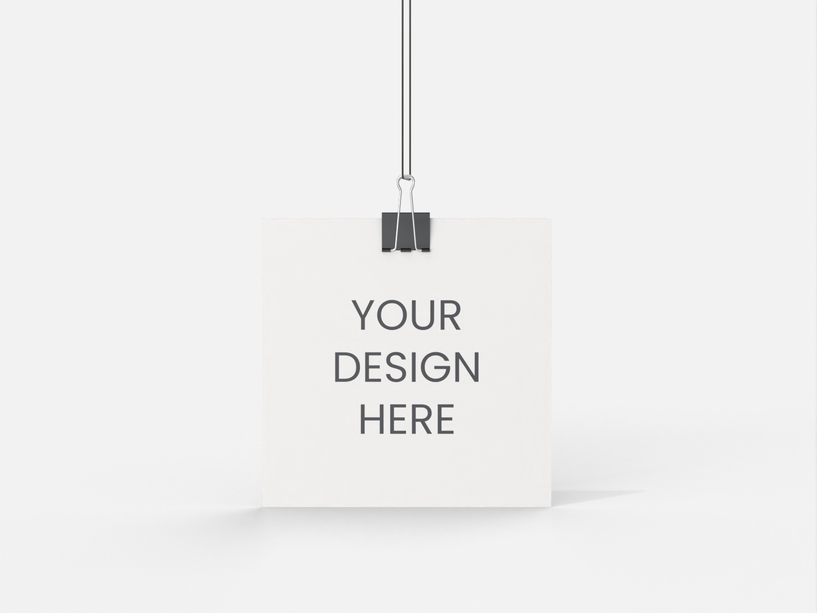 Hanging poster — White paperboard
