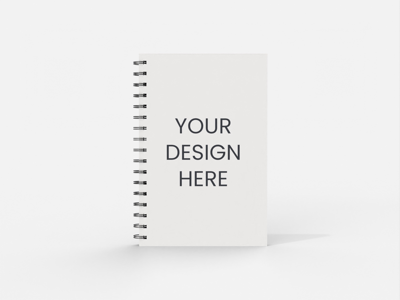 Spiral notebook — White paperboard