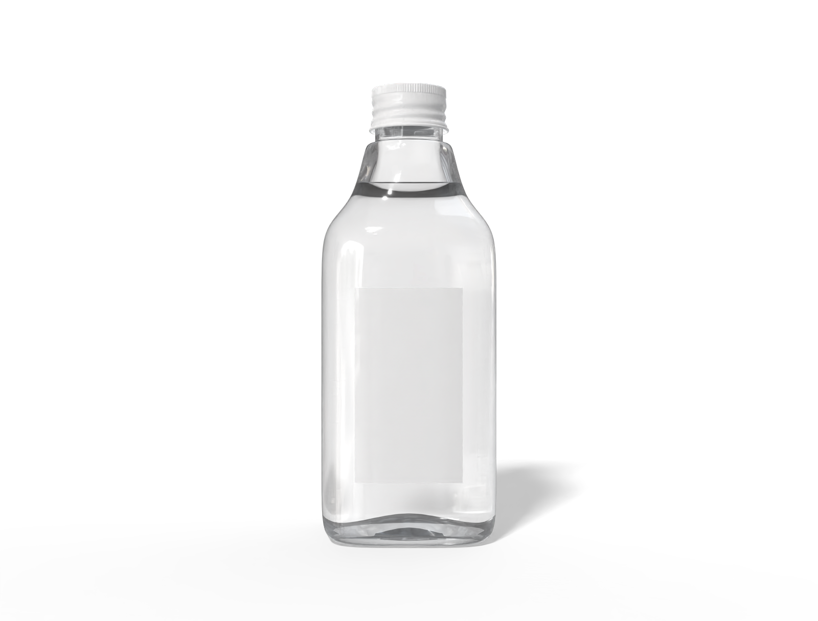 Glass bottles product label — Glossy glass