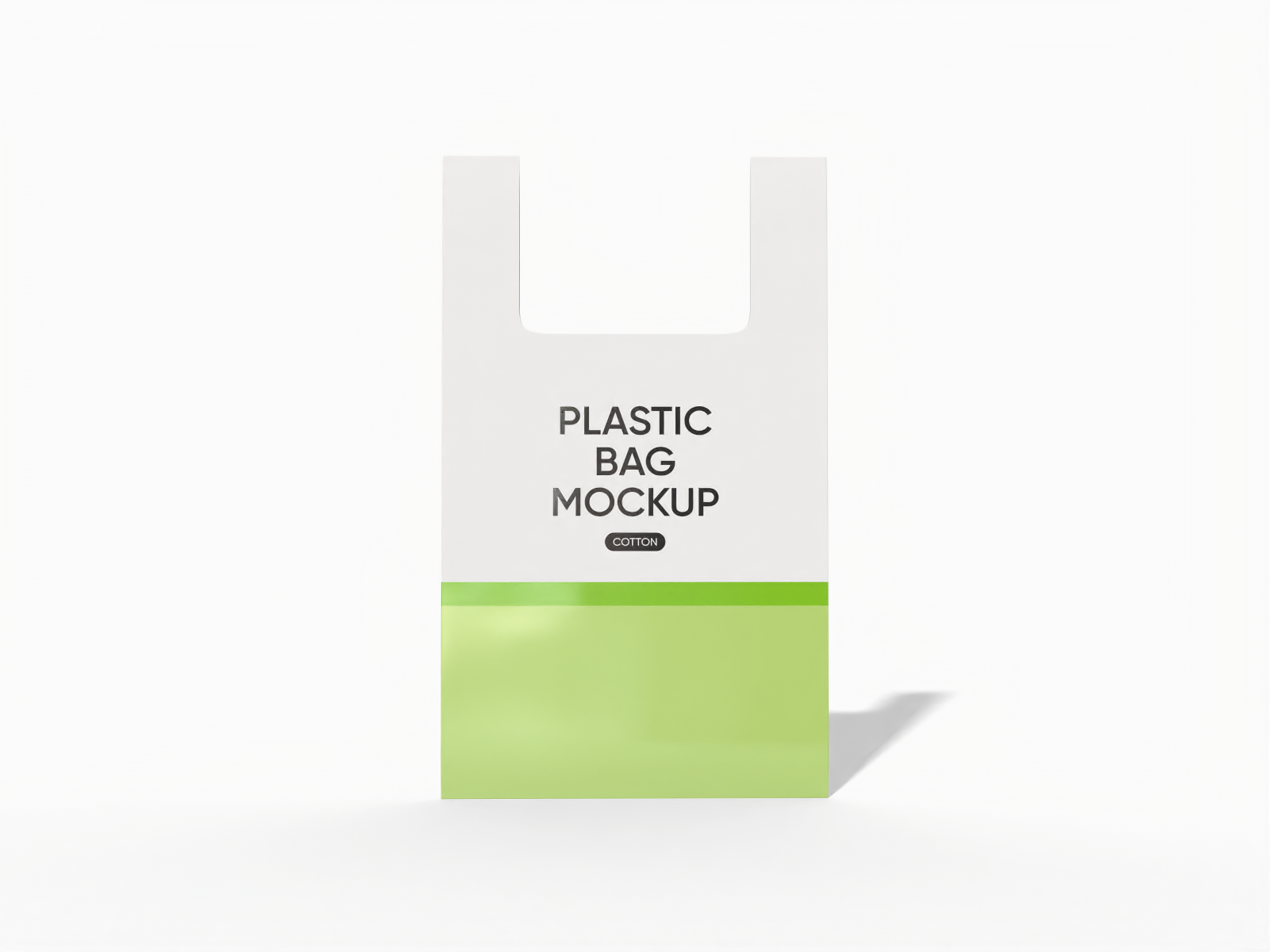 Plastic hanging tote bag — Glossy plastic
