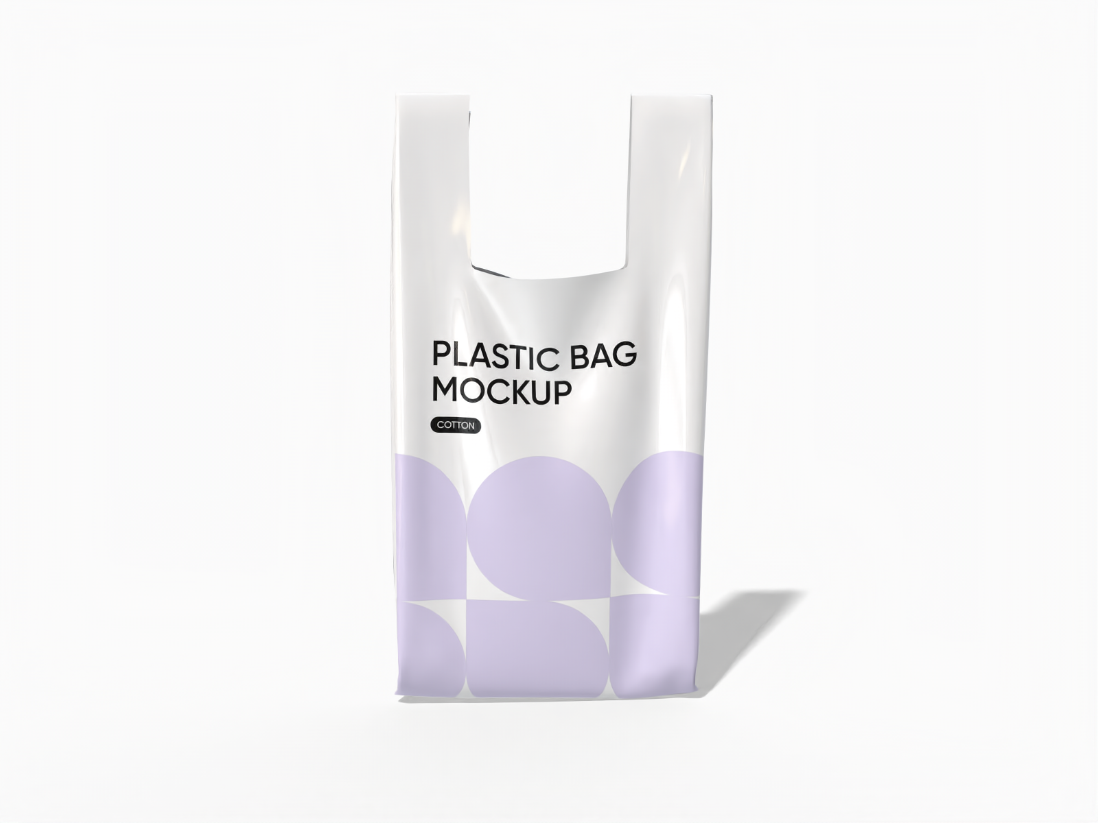 Plastic tote bag — Glossy plastic