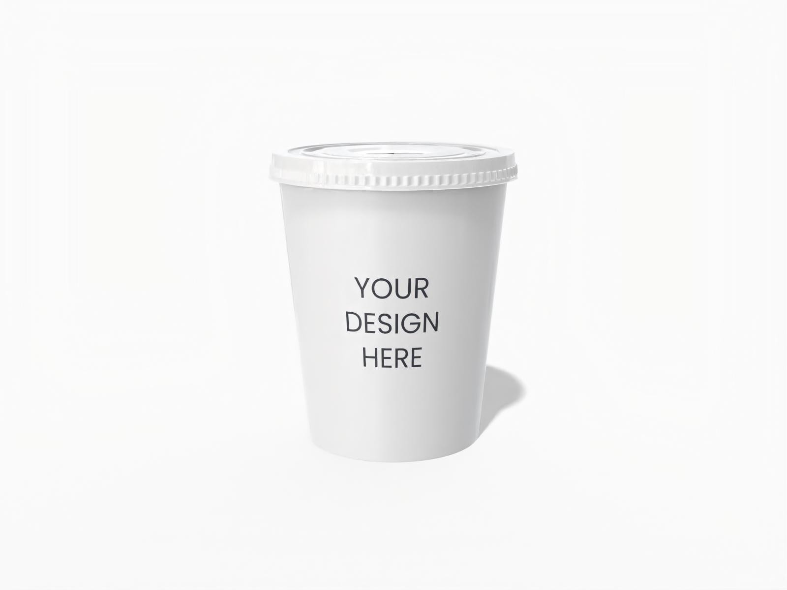 14oz plastic food container — Glossy plastic