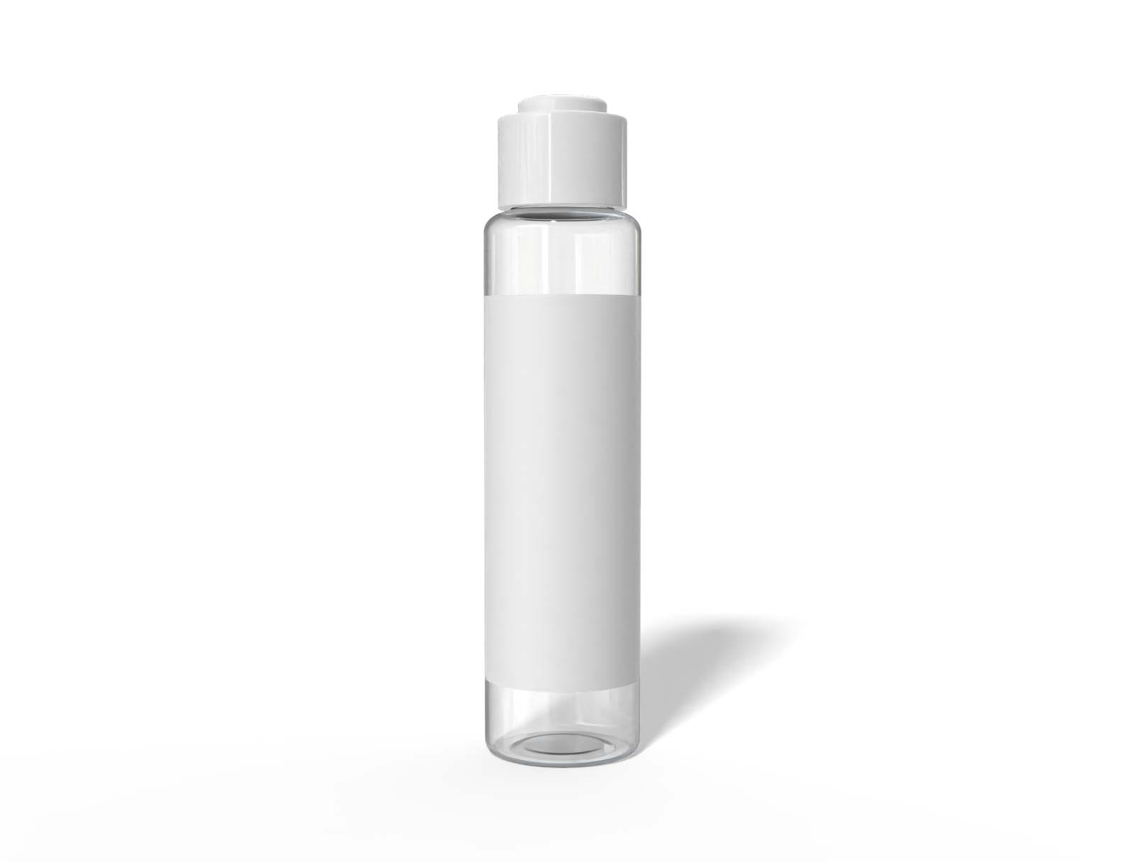 120ml clear skincare bottle — Glossy glass