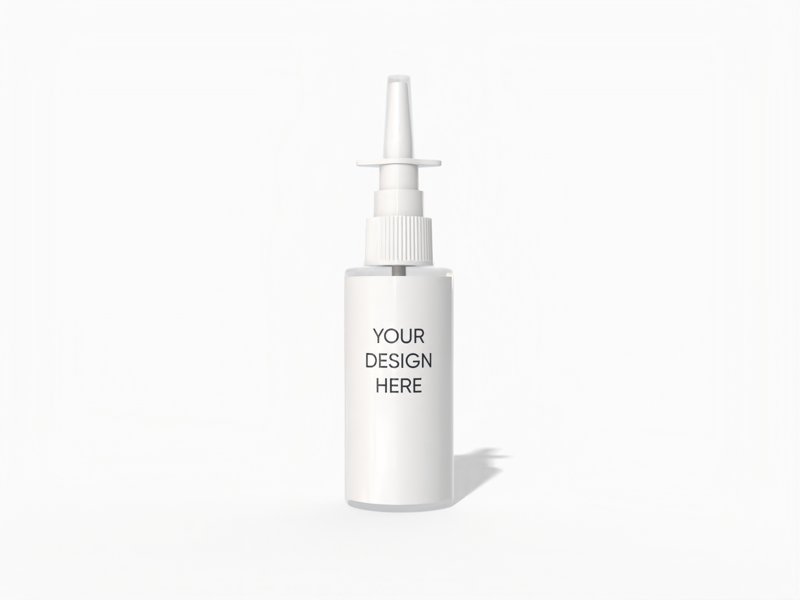 60ml squeeze nozzle skincare bottle — Glossy plastic