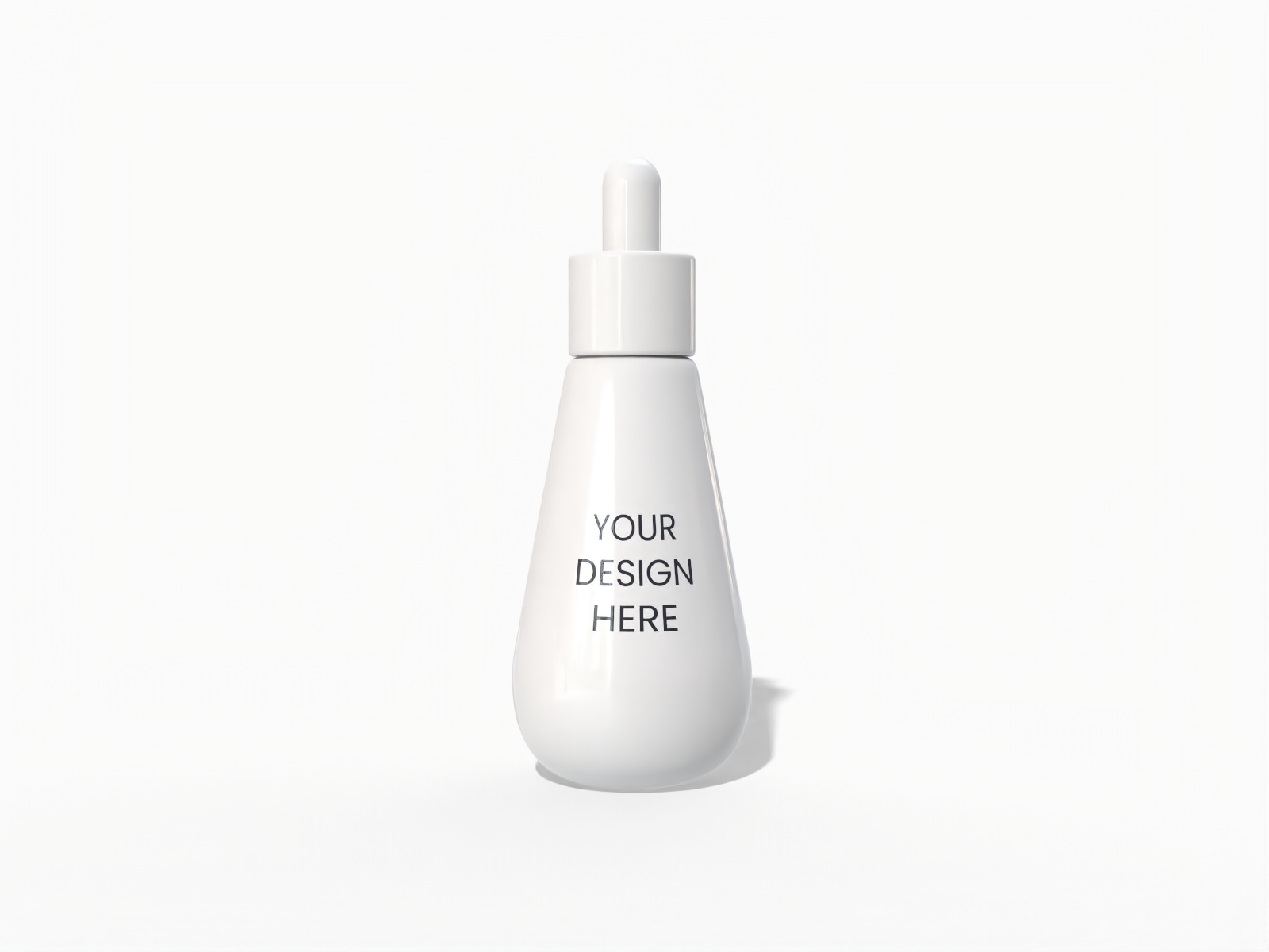 50ml skincare plastic bottle — Glossy plastic